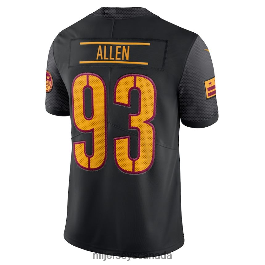 Men Washington Commanders Jonathan Allen Nike Black Alternate Vapor Limited Jersey Clothing NFL TBXFR6437