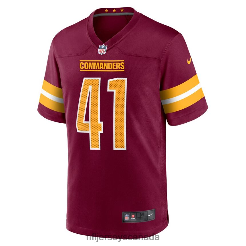 Men Washington Commanders Jonathan Williams Nike Burgundy Game Jersey Clothing NFL TBXFR66798