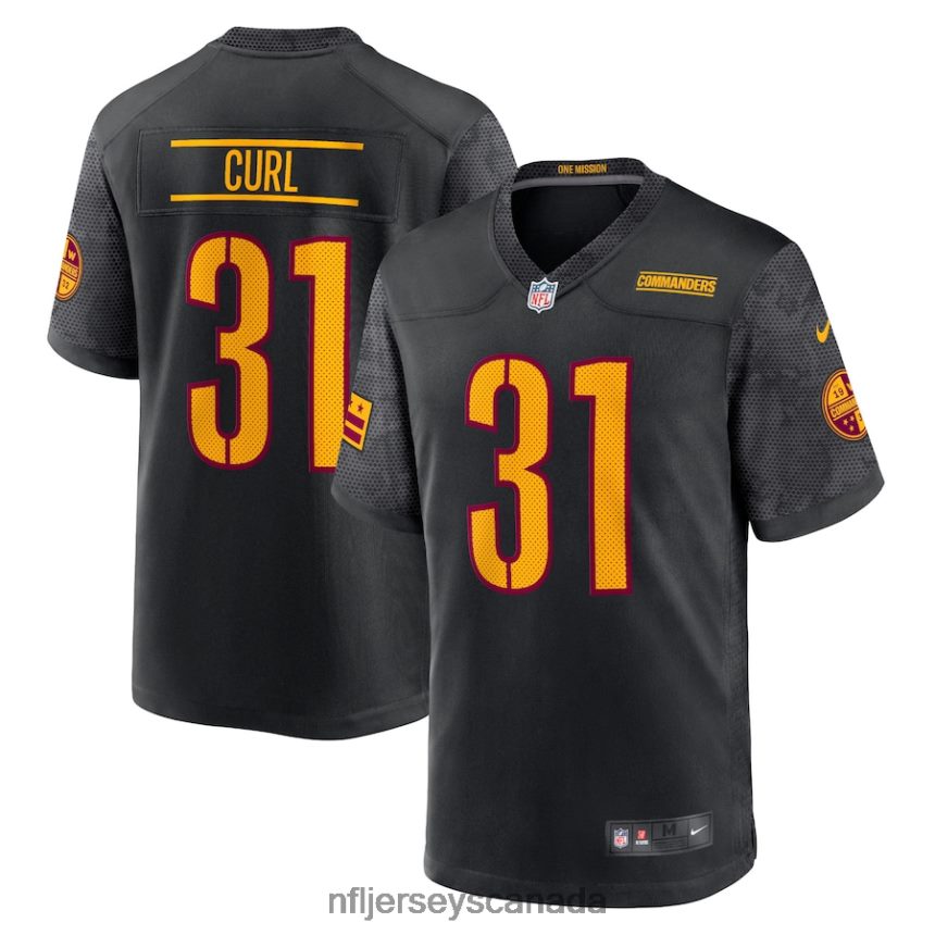 Men Washington Commanders Kamren Curl Nike Black Alternate Game Player Jersey Clothing NFL TBXFR63468