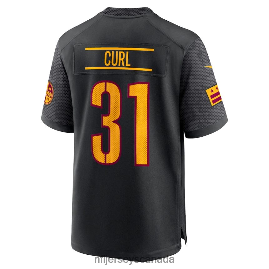 Men Washington Commanders Kamren Curl Nike Black Alternate Game Player Jersey Clothing NFL TBXFR63468