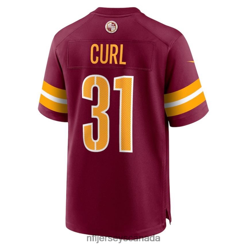 Men Washington Commanders Kamren Curl Nike Burgundy Player Game Jersey Clothing NFL TBXFR66810