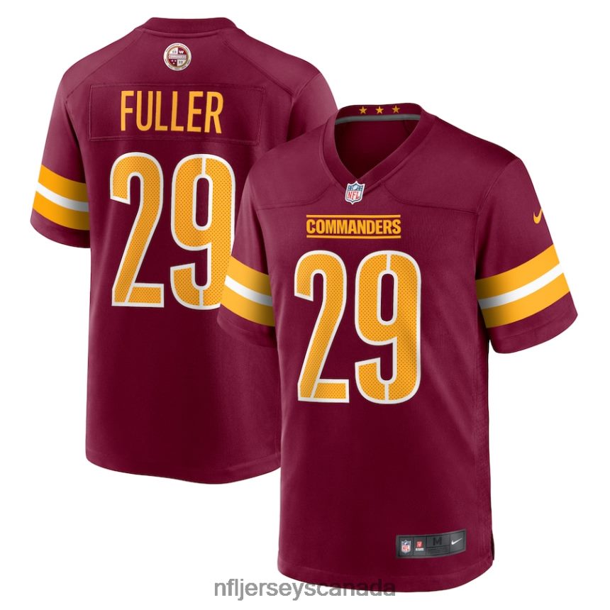 Men Washington Commanders Kendall Fuller Nike Burgundy Game Jersey Clothing NFL TBXFR64185