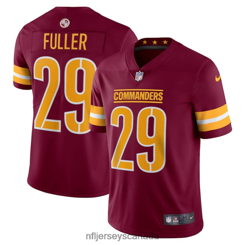 Men Washington Commanders Kendall Fuller Nike Burgundy Vapor Limited Jersey Clothing NFL TBXFR65947