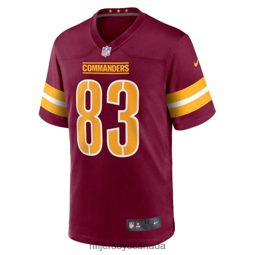 Men Washington Commanders Kyric Mcgowan Nike Burgundy Player Game Jersey Clothing NFL TBXFR63812