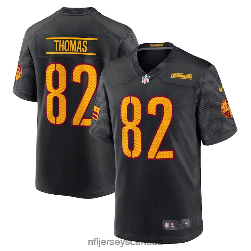 Men Washington Commanders Logan Thomas Nike Black Alternate Game Player Jersey Clothing NFL TBXFR63071
