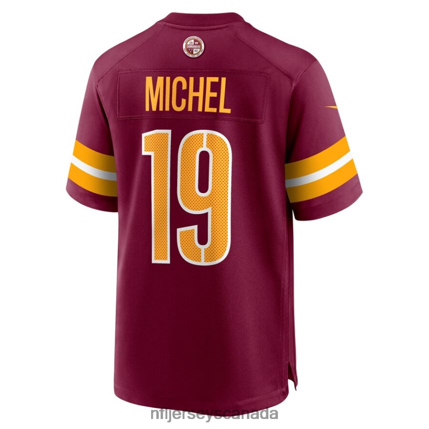 Men Washington Commanders Marken Michel Nike Burgundy Game Jersey Clothing NFL TBXFR66977