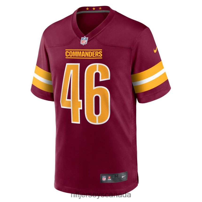 Men Washington Commanders Milo Eifler Nike Burgundy Game Player Jersey Clothing NFL TBXFR65605