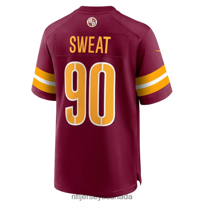 Men Washington Commanders Montez Sweat Nike Burgundy Player Game Jersey Clothing NFL TBXFR64073