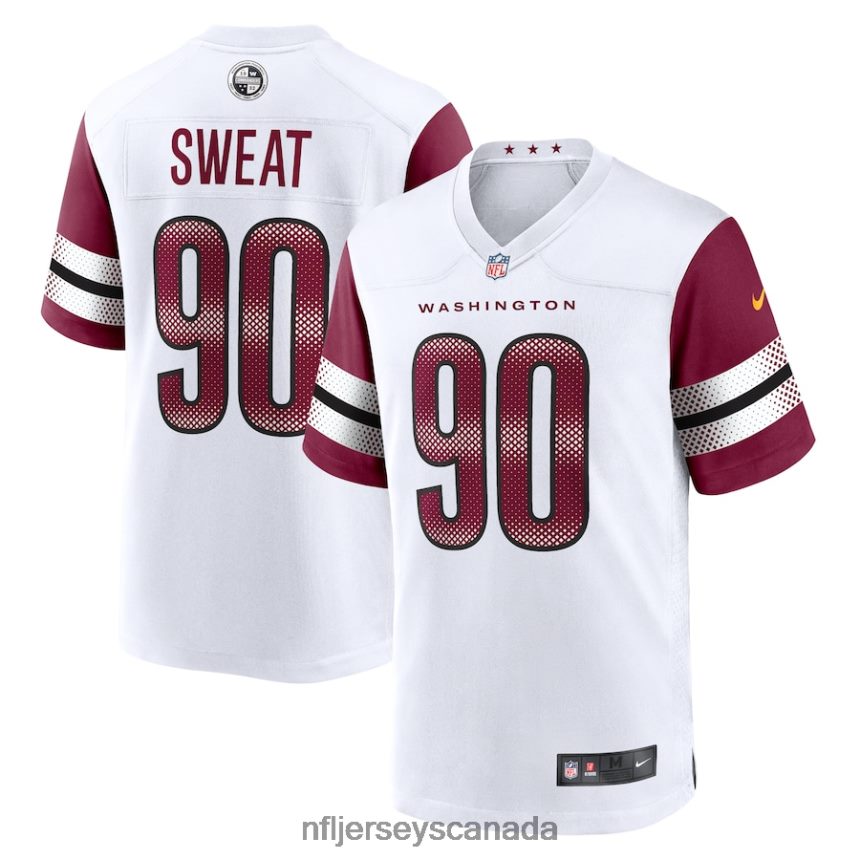 Men Washington Commanders Montez Sweat Nike White Game Jersey Clothing NFL TBXFR63457