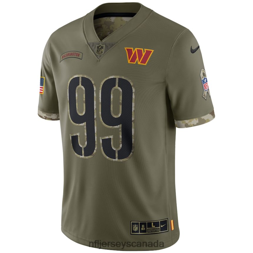 Men Washington Commanders Nike Olive 2022 Salute To Service Limited Jersey Clothing NFL TBXFR62177