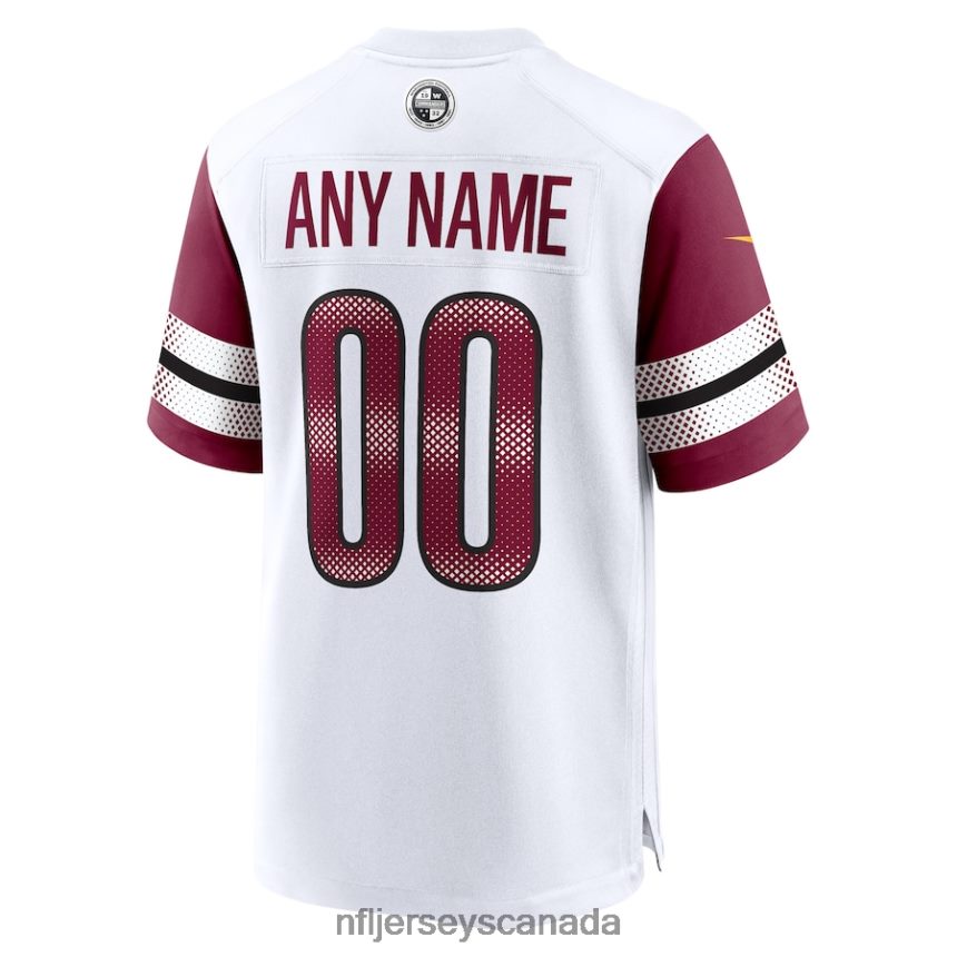 Men Washington Commanders Nike White Game Custom Player Jersey Clothing NFL TBXFR6644