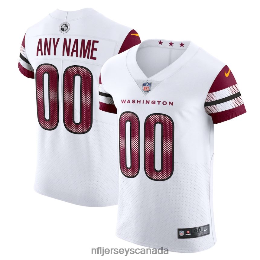 Men Washington Commanders Nike White Vapor Untouchable Elite Custom Jersey Clothing NFL TBXFR6880