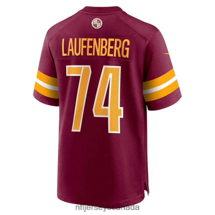 Men Washington Commanders Nolan Laufenberg Nike Burgundy Game Jersey Clothing NFL TBXFR66205