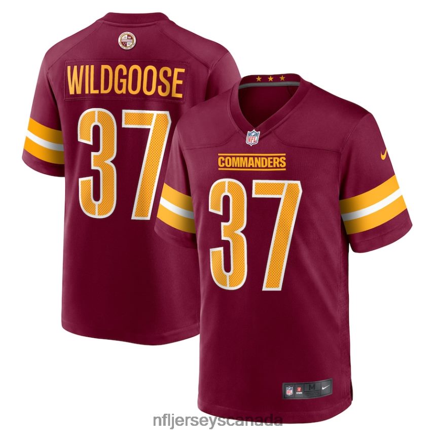 Men Washington Commanders Rachad Wildgoose Nike Burgundy Game Player Jersey Clothing NFL TBXFR63805