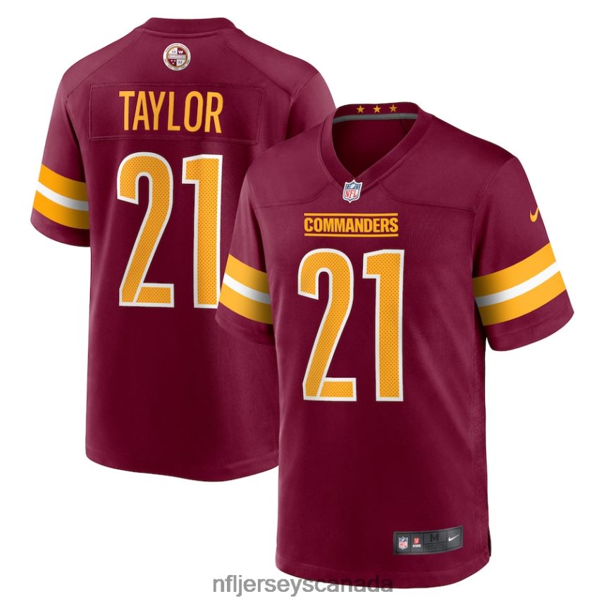 Men Washington Commanders Sean Taylor Nike Burgundy Retired Player Game Jersey Clothing NFL TBXFR6748