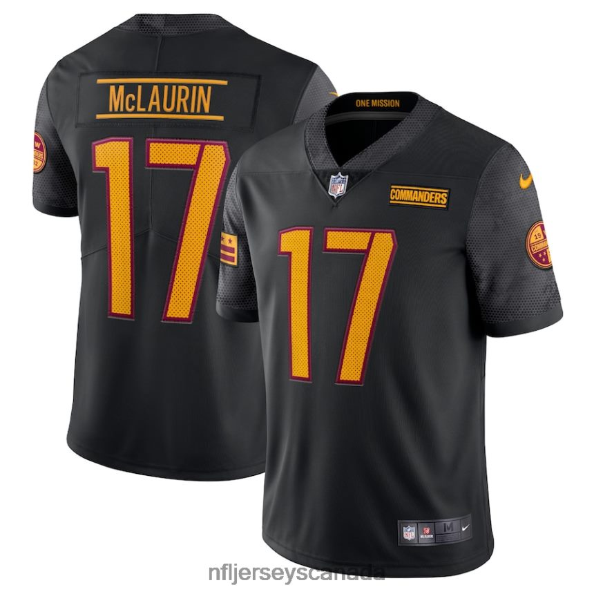 Men Washington Commanders Terry McLaurin Nike Black Alternate Vapor Limited Jersey Clothing NFL TBXFR6182