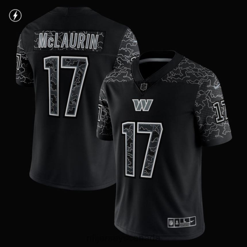 Men Washington Commanders Terry McLaurin Nike Black RFLCTV Limited Jersey Clothing NFL TBXFR64611