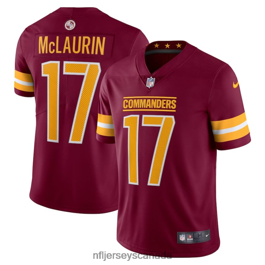 Men Washington Commanders Terry McLaurin Nike Burgundy Vapor Limited Jersey Clothing NFL TBXFR61309