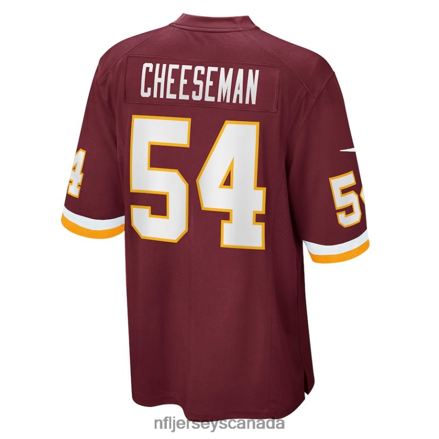 Men Washington Football Team Camaron Cheeseman Nike Burgundy Game Jersey Clothing NFL TBXFR64776
