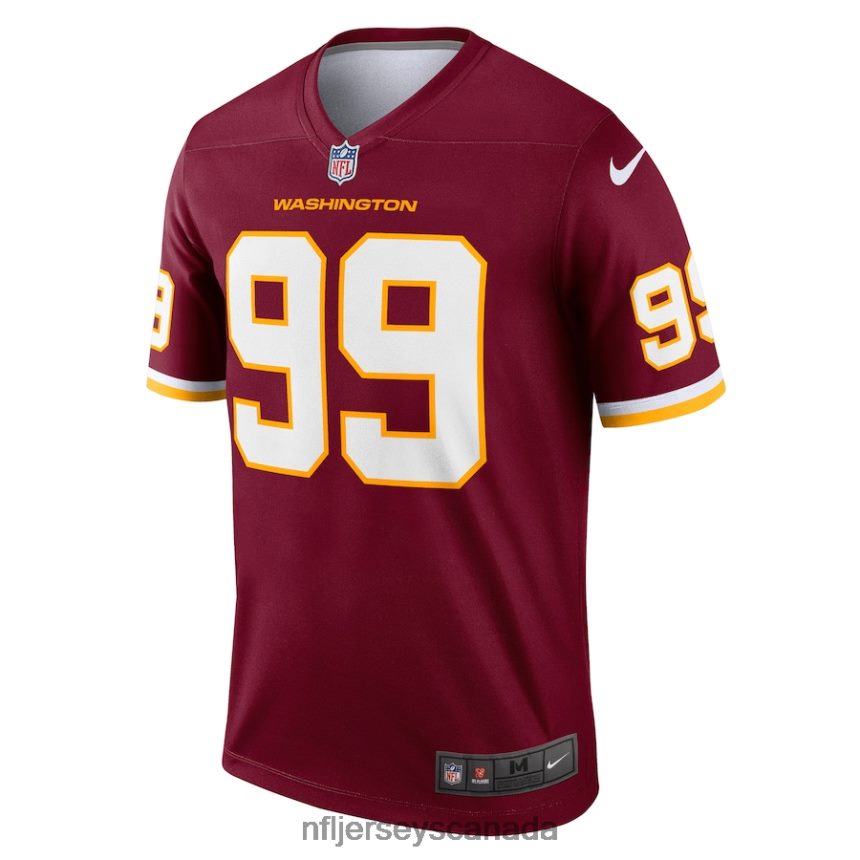 Men Washington Football Team Chase Young Nike Burgundy Legend Jersey Clothing NFL TBXFR6755