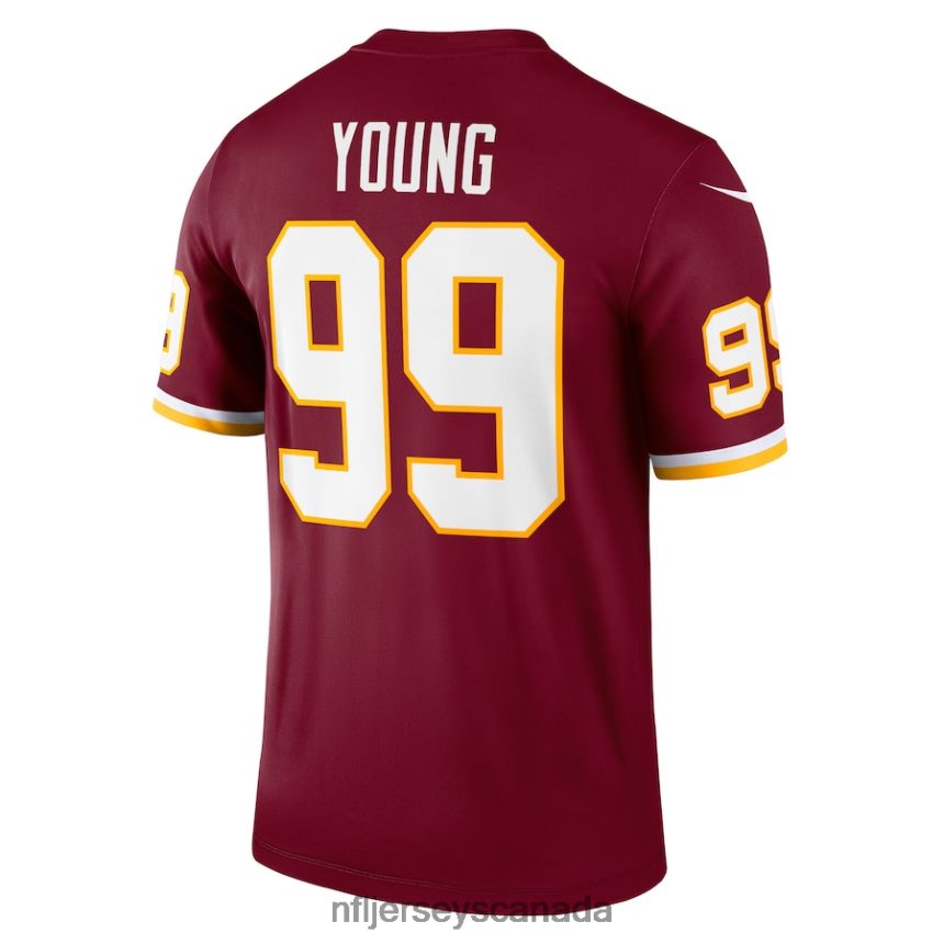 Men Washington Football Team Chase Young Nike Burgundy Legend Jersey Clothing NFL TBXFR6755