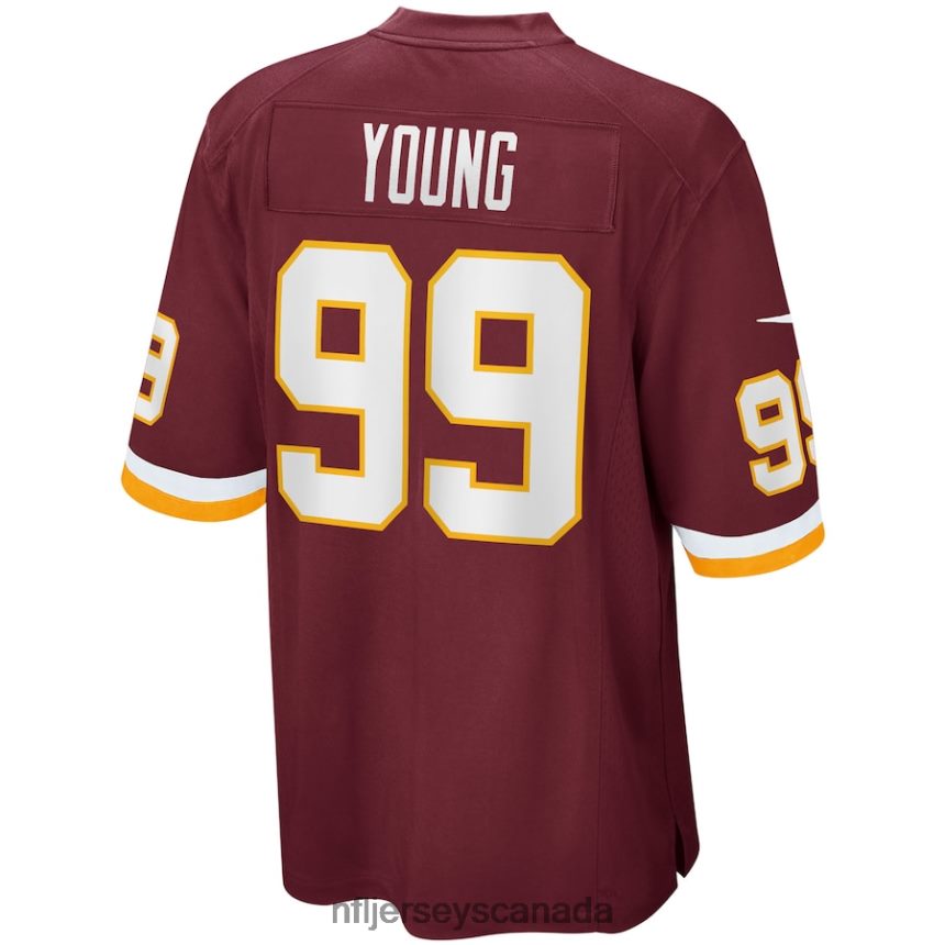 Men Washington Football Team Chase Young Nike Burgundy Player Game Jersey Clothing NFL TBXFR6868