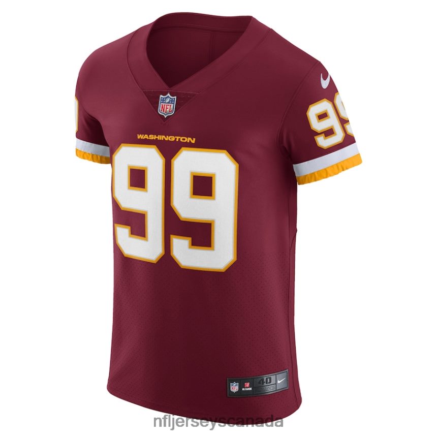 Men Washington Football Team Chase Young Nike Burgundy Vapor Elite Player Jersey Clothing NFL TBXFR62490
