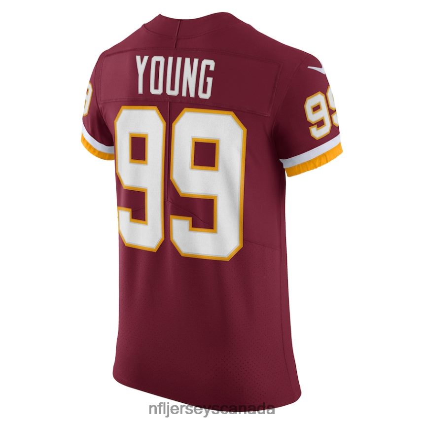 Men Washington Football Team Chase Young Nike Burgundy Vapor Elite Player Jersey Clothing NFL TBXFR62490
