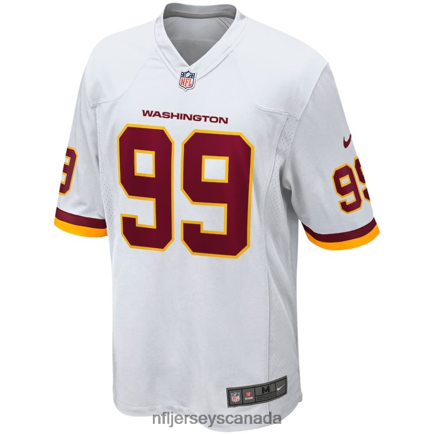 Men Washington Football Team Chase Young Nike White Player Game Jersey Clothing NFL TBXFR62018