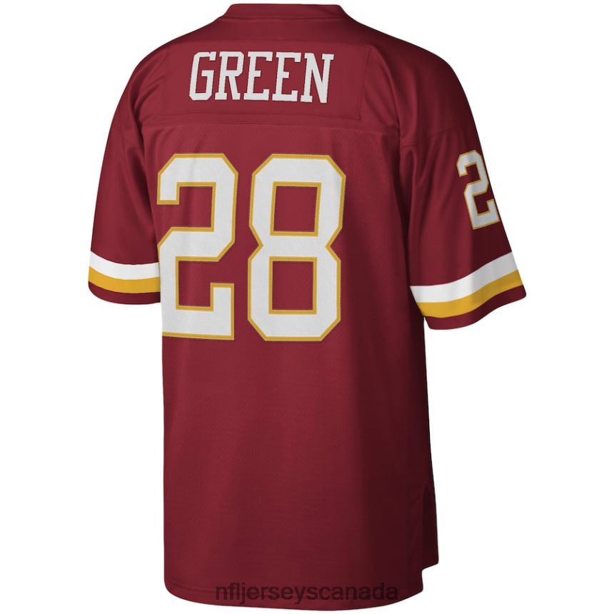 Men Washington Football Team Darrell Green Mitchell  Ness Burgundy Legacy Replica Jersey Clothing NFL TBXFR62259