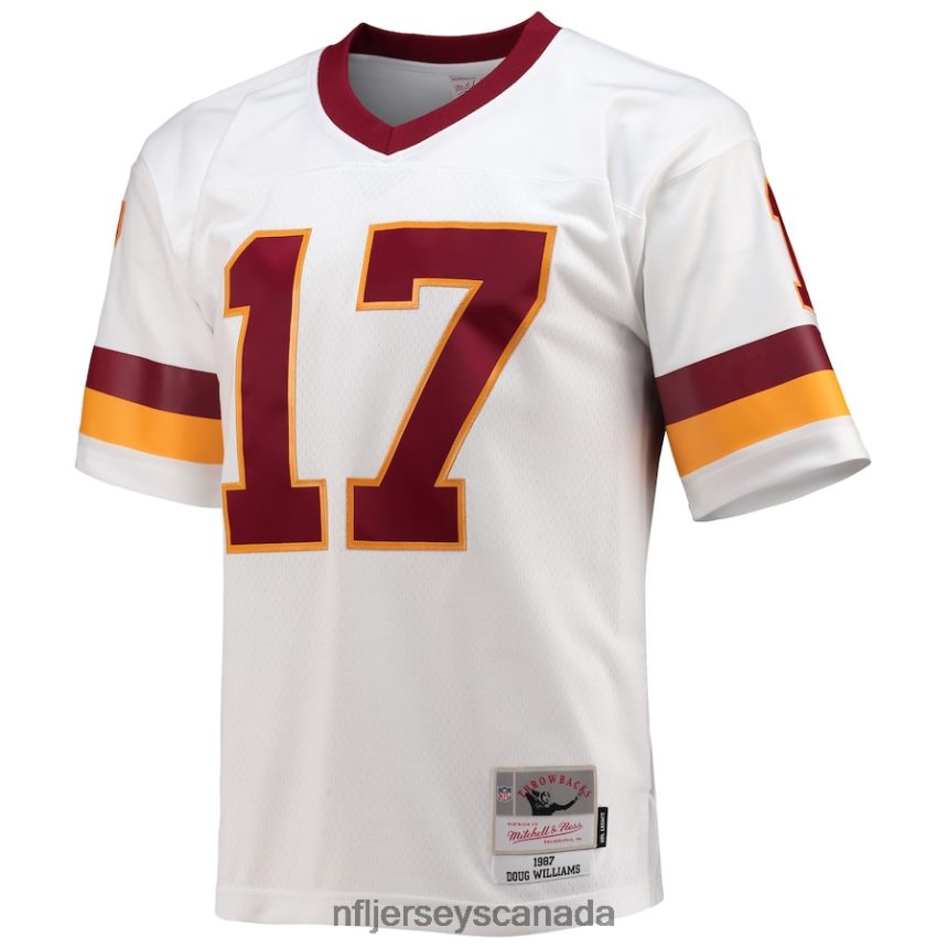 Men Washington Football Team Doug Williams Mitchell  Ness White 1987 Legacy Replica Jersey Clothing NFL TBXFR61716