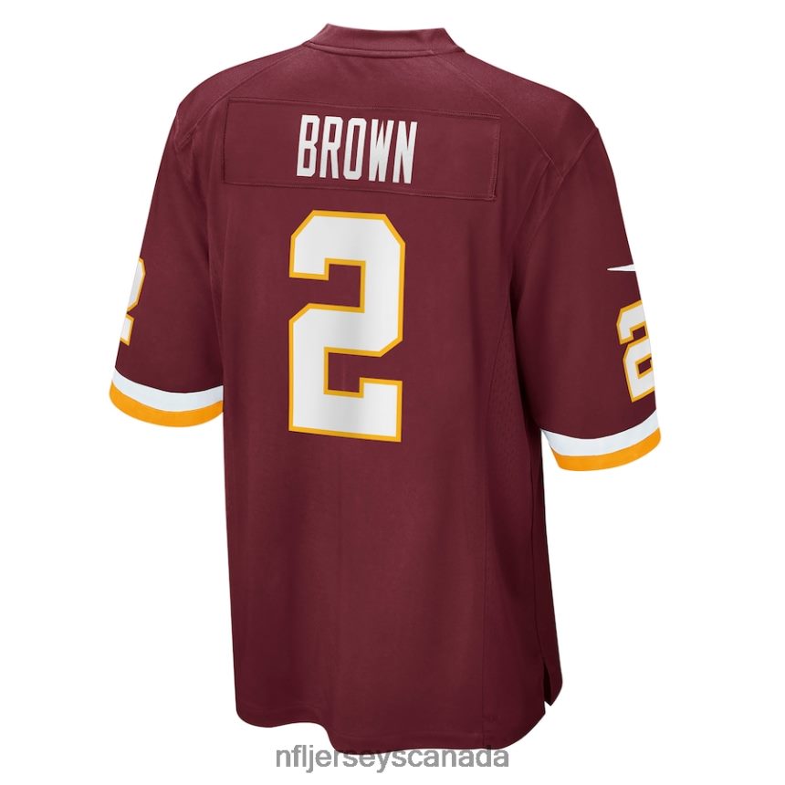 Men Washington Football Team Dyami Brown Nike Burgundy Game Jersey Clothing NFL TBXFR64671