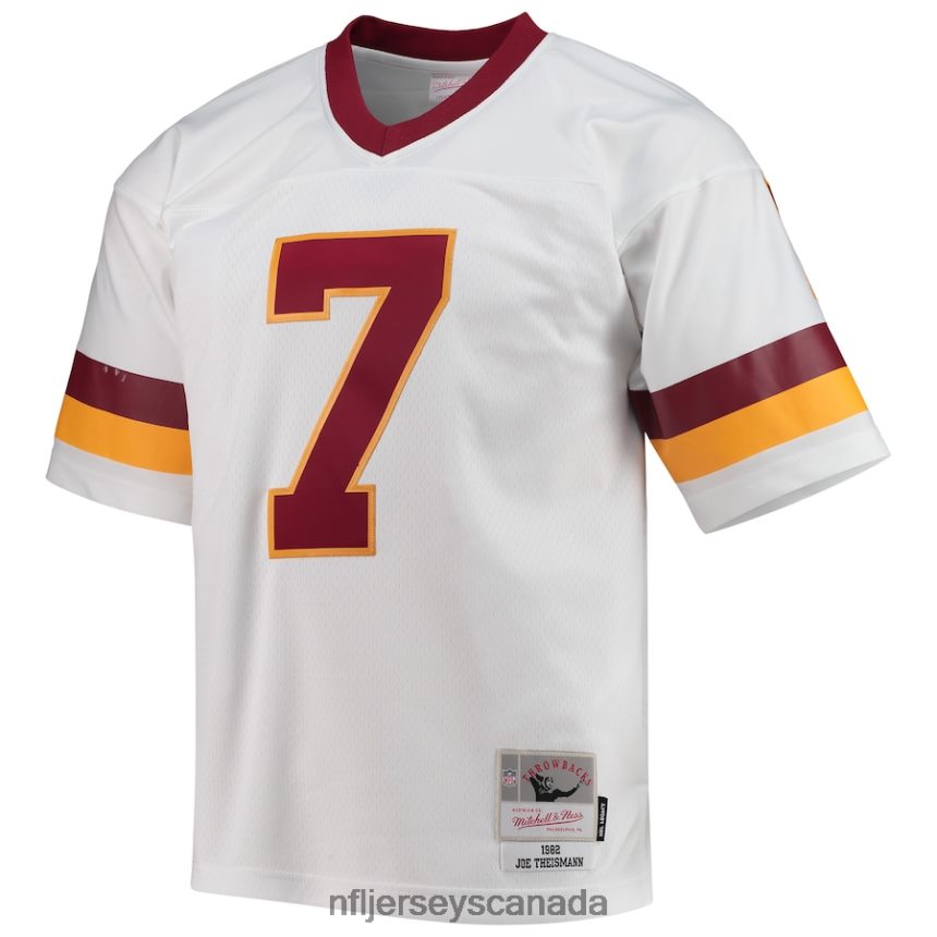 Men Washington Football Team Joe Theismann Mitchell  Ness White 1982 Legacy Replica Jersey Clothing NFL TBXFR61968