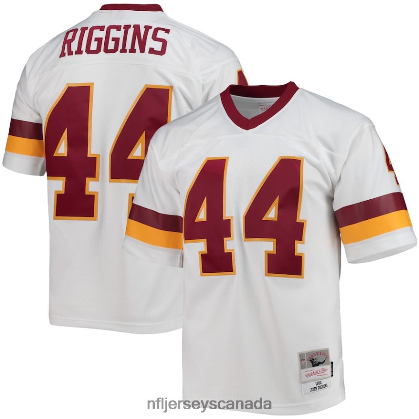 Men Washington Football Team John Riggins Mitchell  Ness White 1982 Legacy Replica Jersey Clothing NFL TBXFR6933