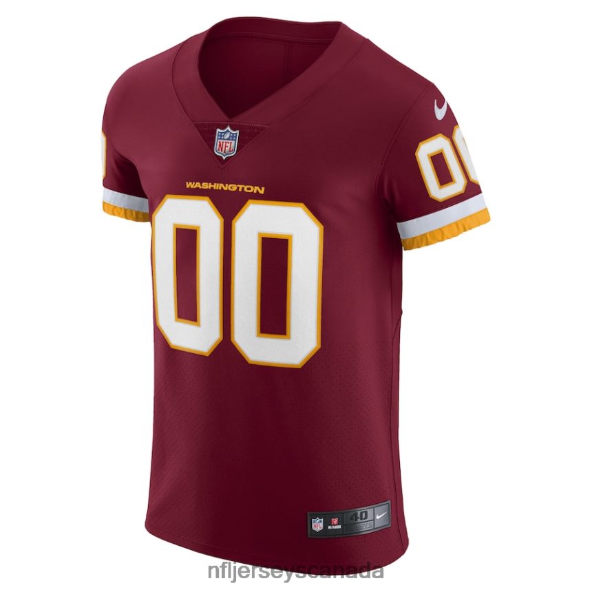 Men Washington Football Team Nike Burgundy Vapor Elite Custom Jersey Clothing NFL TBXFR62898