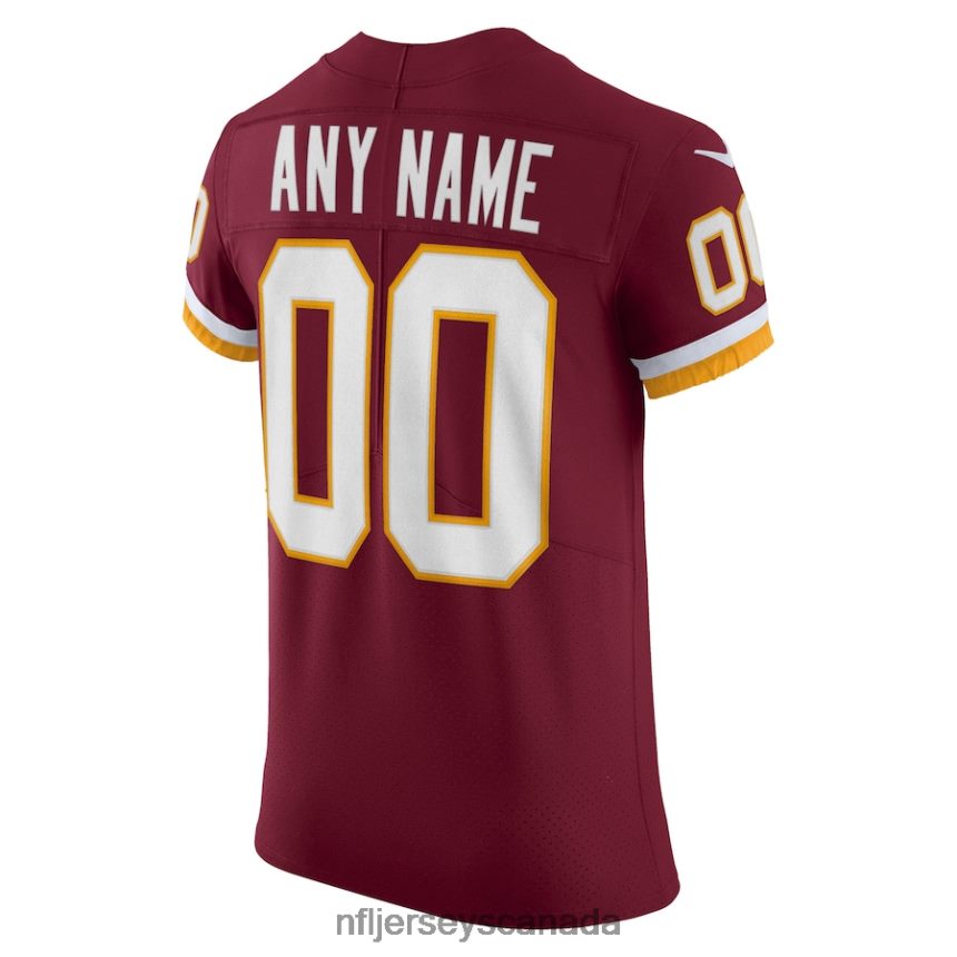 Men Washington Football Team Nike Burgundy Vapor Elite Custom Jersey Clothing NFL TBXFR62898