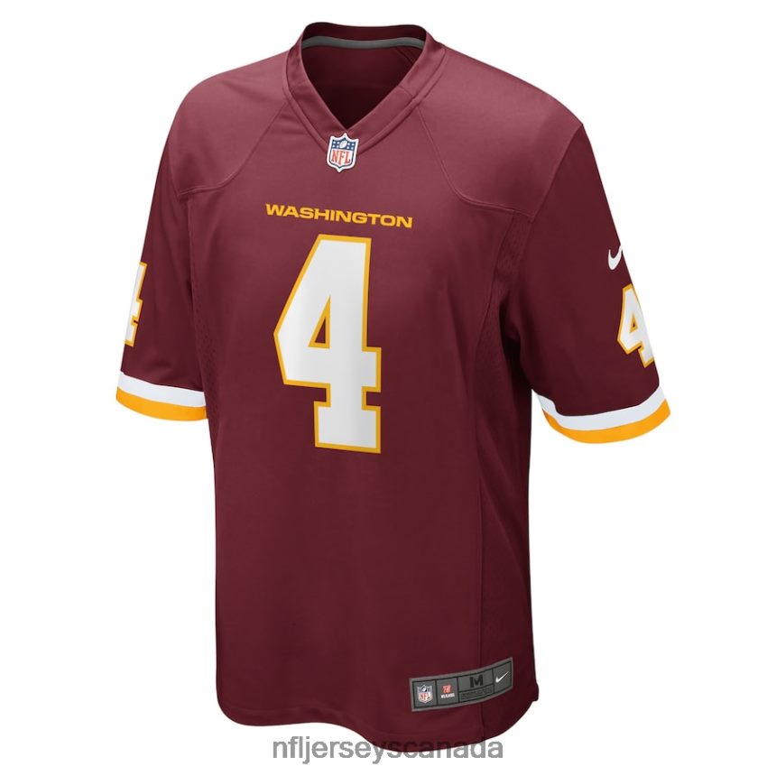 Men Washington Football Team Taylor Heinicke Nike Burgundy Team Game Jersey Clothing NFL TBXFR6434