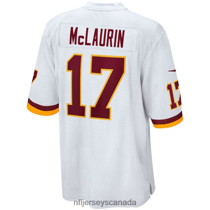 Men Washington Football Team Terry McLaurin Nike White Player Game Jersey Clothing NFL TBXFR63609