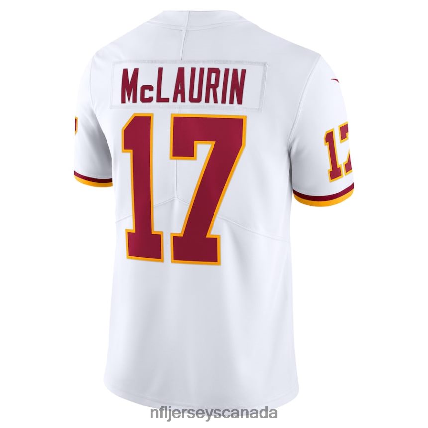 Men Washington Football Team Terry McLaurin Nike White Vapor Limited Jersey Clothing NFL TBXFR62483
