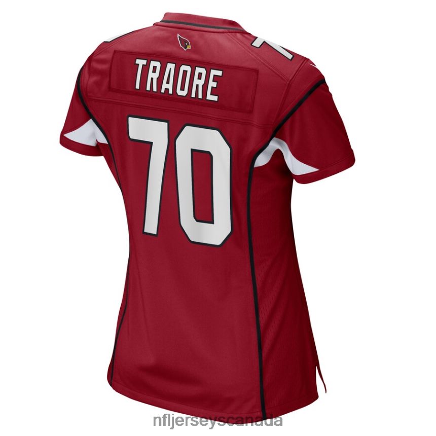 Women Arizona Cardinals Badara Traore Nike Cardinal Game Player Jersey Clothing NFL TBXFR66773