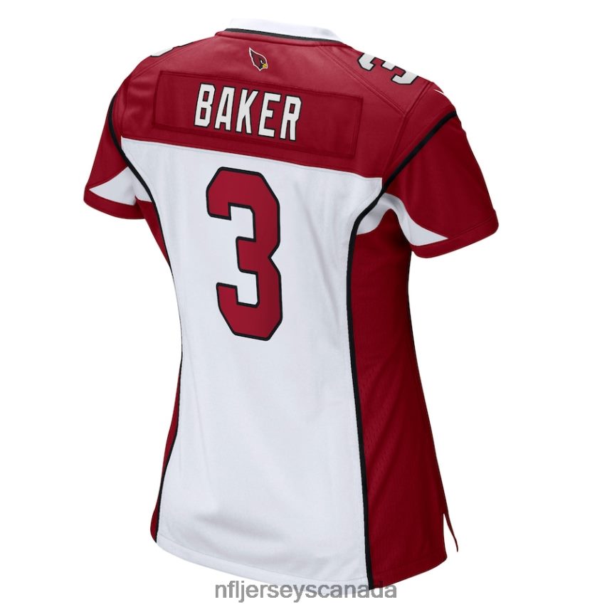 Women Arizona Cardinals Budda Baker Nike White Game Jersey Clothing NFL TBXFR63564