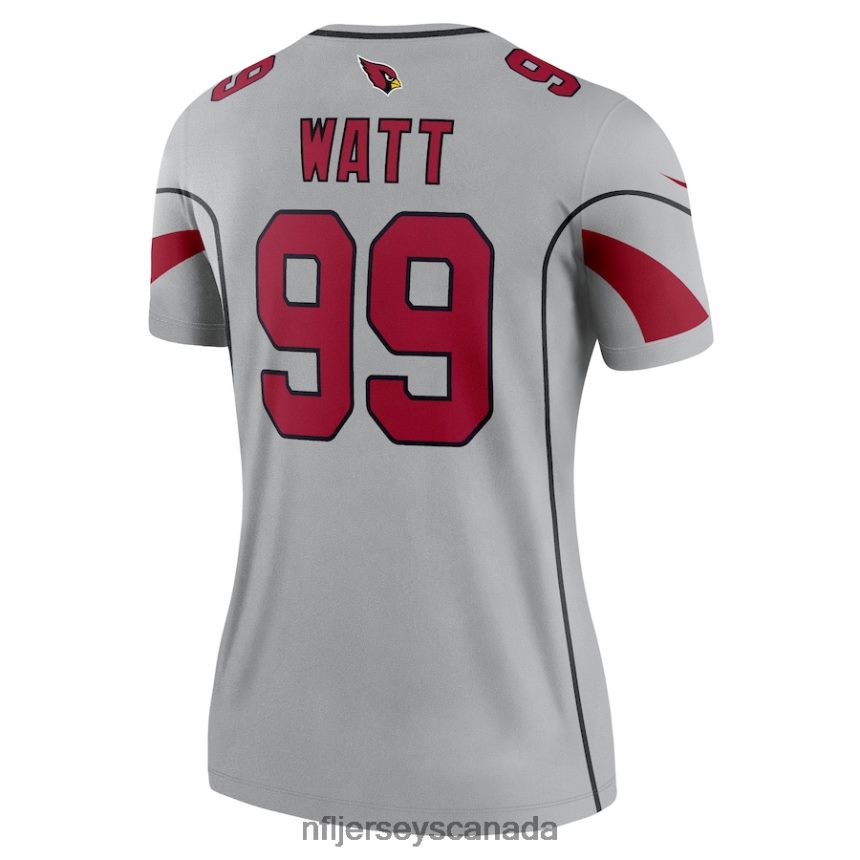 Women Arizona Cardinals JJ Watt Nike Gray Inverted Legend Jersey Clothing NFL TBXFR61924