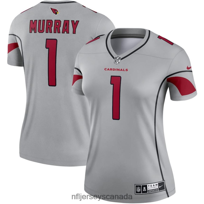 Women Arizona Cardinals Kyler Murray Nike Gray Inverted Legend Jersey Clothing NFL TBXFR65349