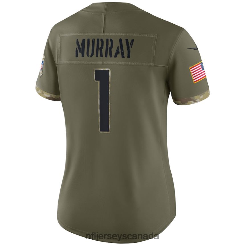 Women Arizona Cardinals Kyler Murray Nike Olive 2022 Salute To Service Limited Jersey Clothing NFL TBXFR65203