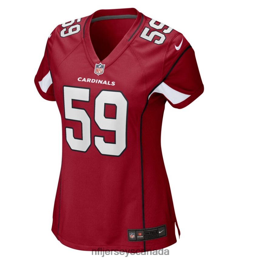 Women Arizona Cardinals Nick Vigil Nike Cardinal Game Player Jersey Clothing NFL TBXFR65602
