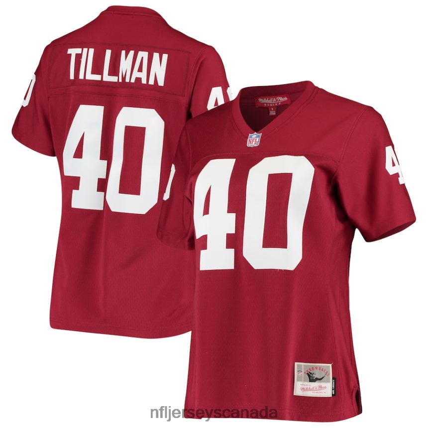Women Arizona Cardinals Pat Tillman Mitchell  Ness Cardinal Legacy Replica Team Jersey Clothing NFL TBXFR62975
