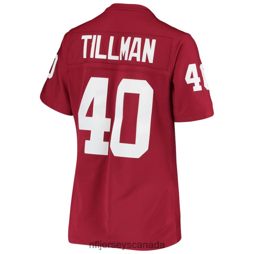 Women Arizona Cardinals Pat Tillman Mitchell  Ness Cardinal Legacy Replica Team Jersey Clothing NFL TBXFR62975