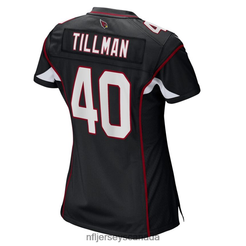 Women Arizona Cardinals Pat Tillman Nike Black Retired Game Jersey Clothing NFL TBXFR62389