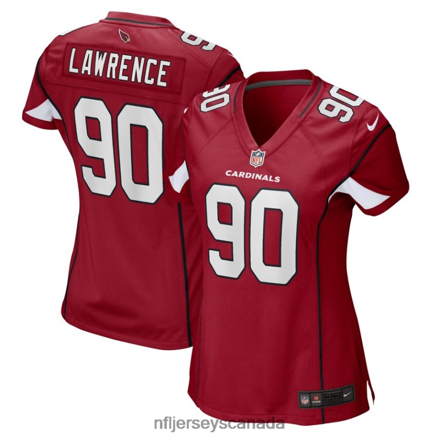 Women Arizona Cardinals Rashard Lawrence Nike Cardinal Game Player Jersey Clothing NFL TBXFR66954