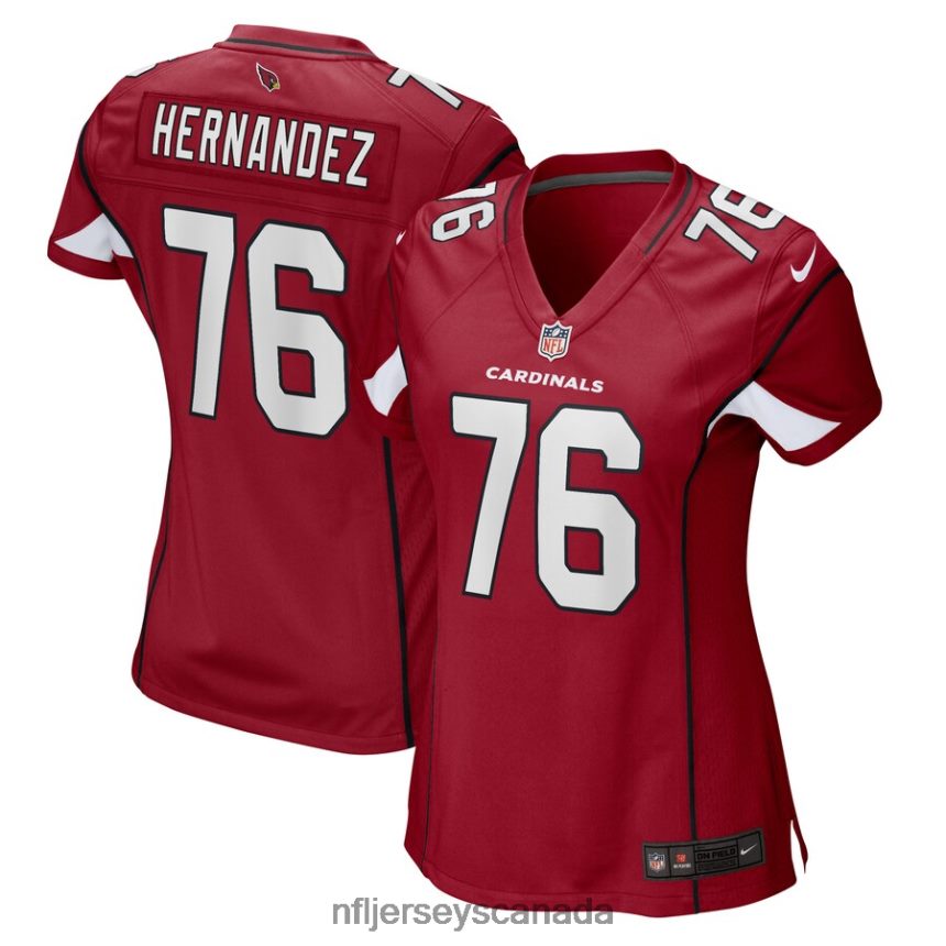 Women Arizona Cardinals Will Hernandez Nike Cardinal Game Player Jersey Clothing NFL TBXFR65667